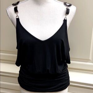 Rhapsody Sexy Beaded Special Occasion Cute Top Size Medium